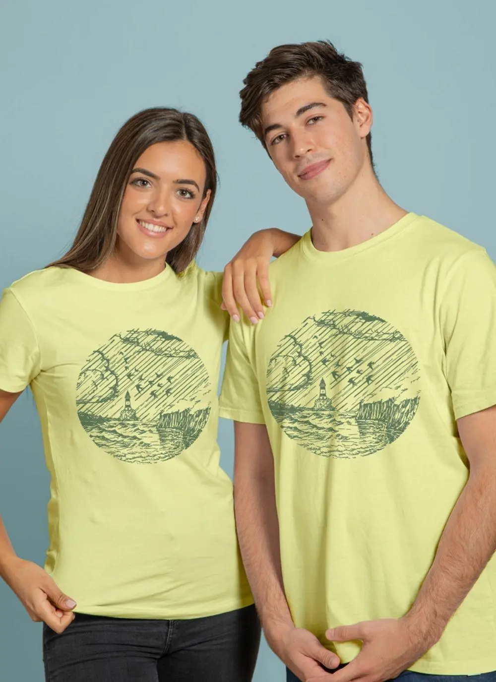 Unisex Lighthouse Graphic Sustainable T-Shirt 