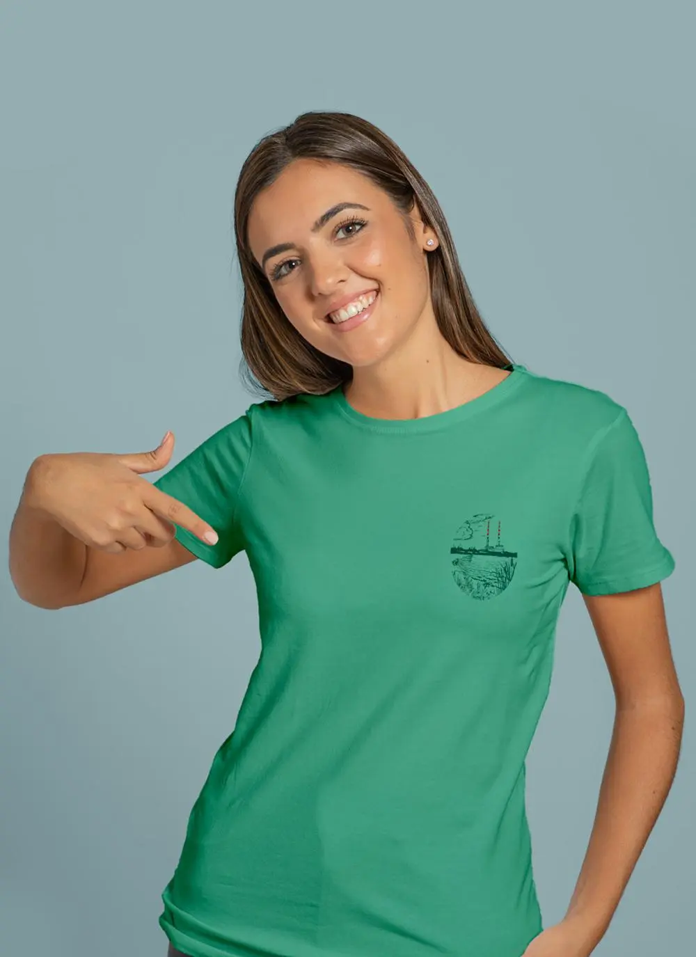 Unisex Poolbeg Chimneys Graphic Sustainable T-Shirt