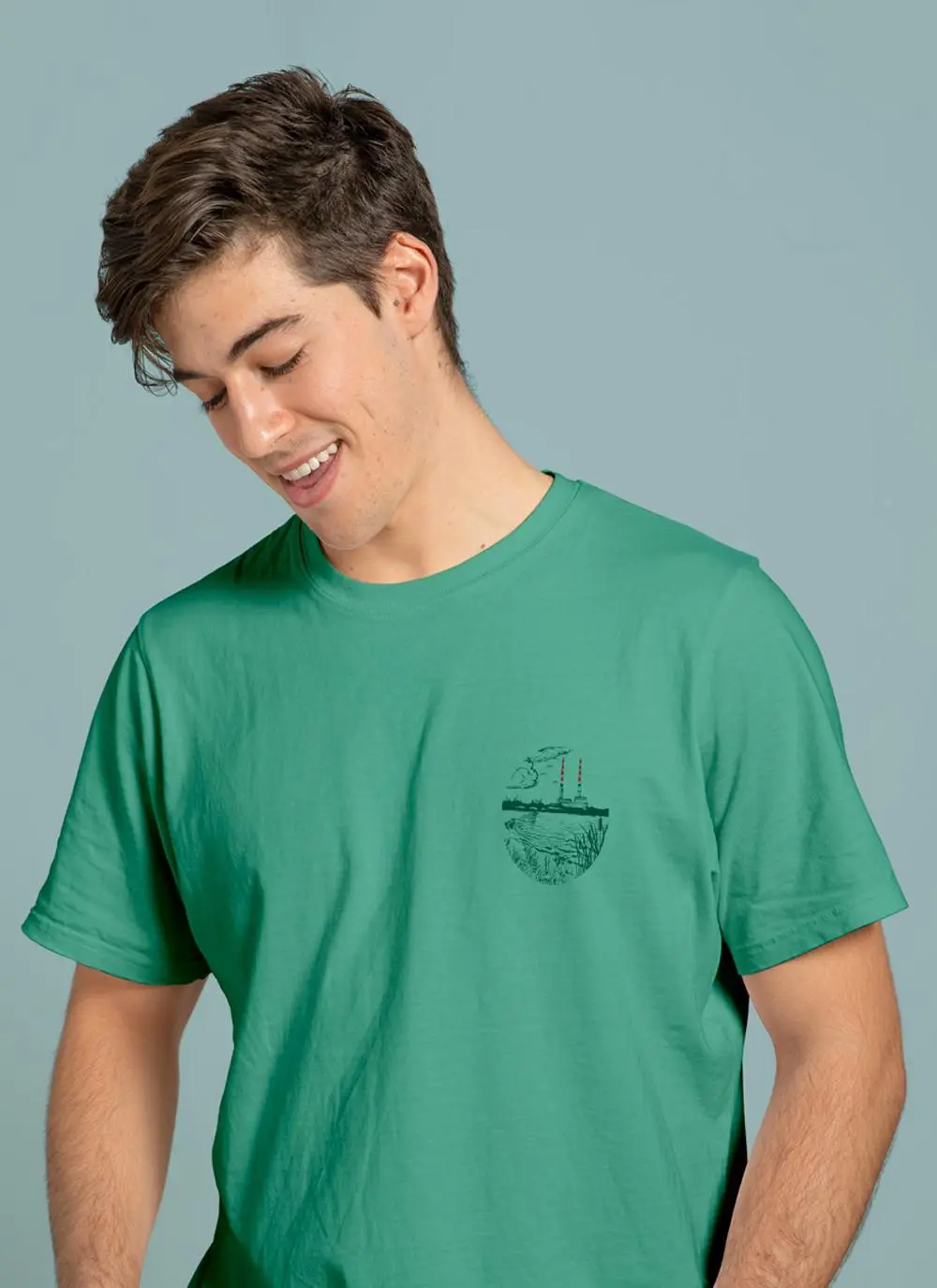Unisex Poolbeg Chimneys Graphic Sustainable T-Shirt