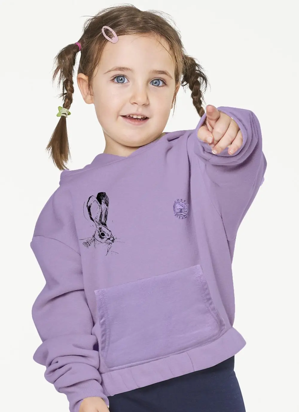 Kids' Hare Graphic Sustainable Hoodie