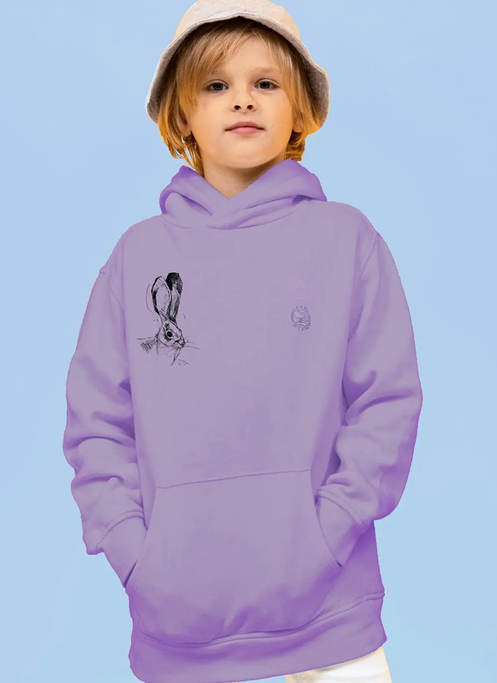 Kids' Hare Graphic Sustainable Hoodie