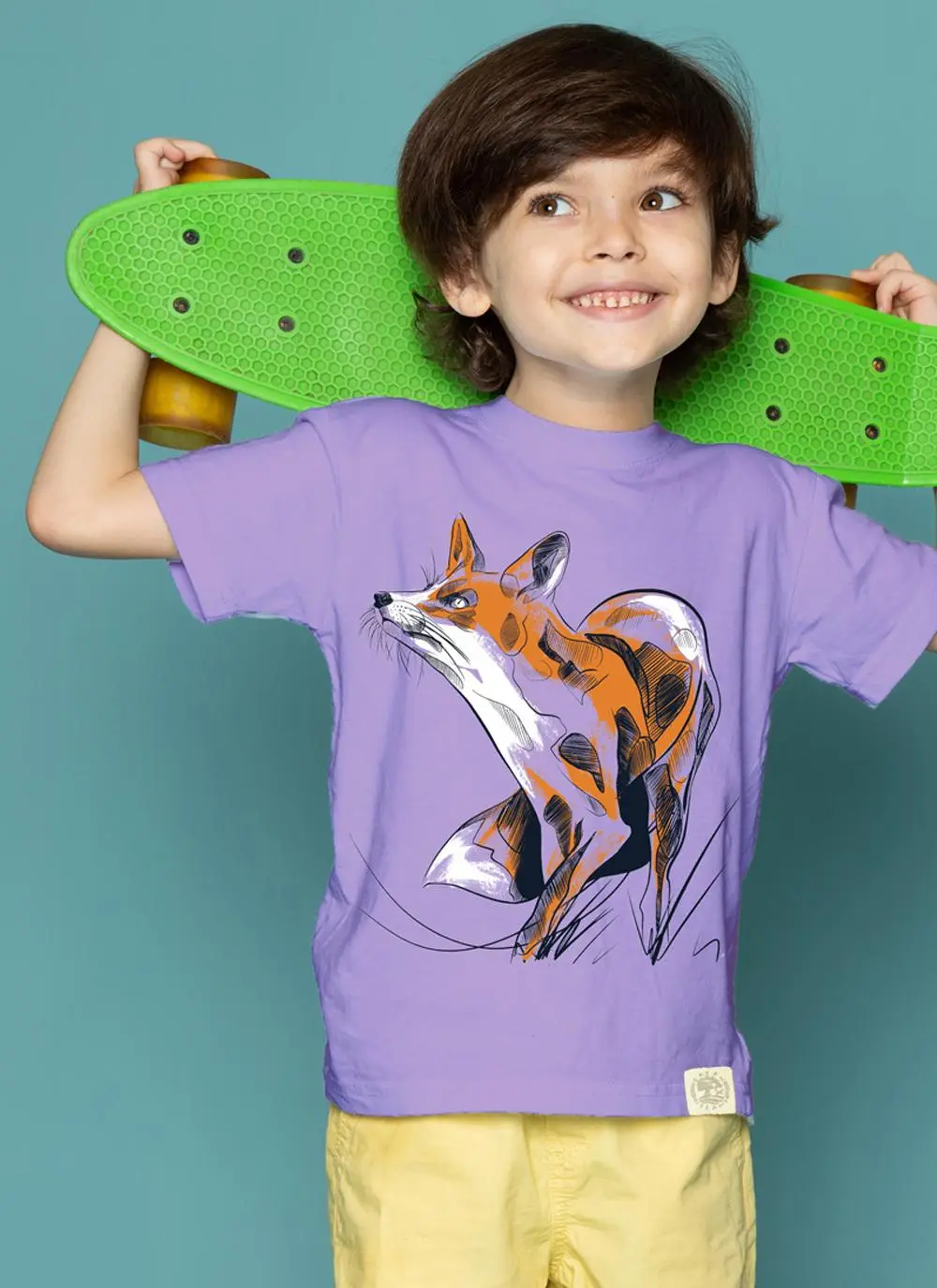 Kids' Fox Graphic Sustainable T-Shirt