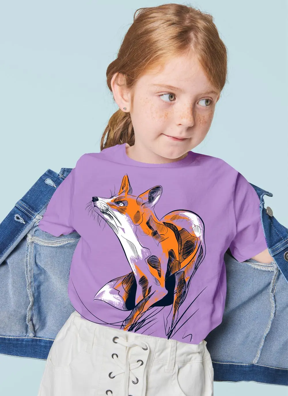 Kids' Fox Graphic Sustainable T-Shirt | Blarney