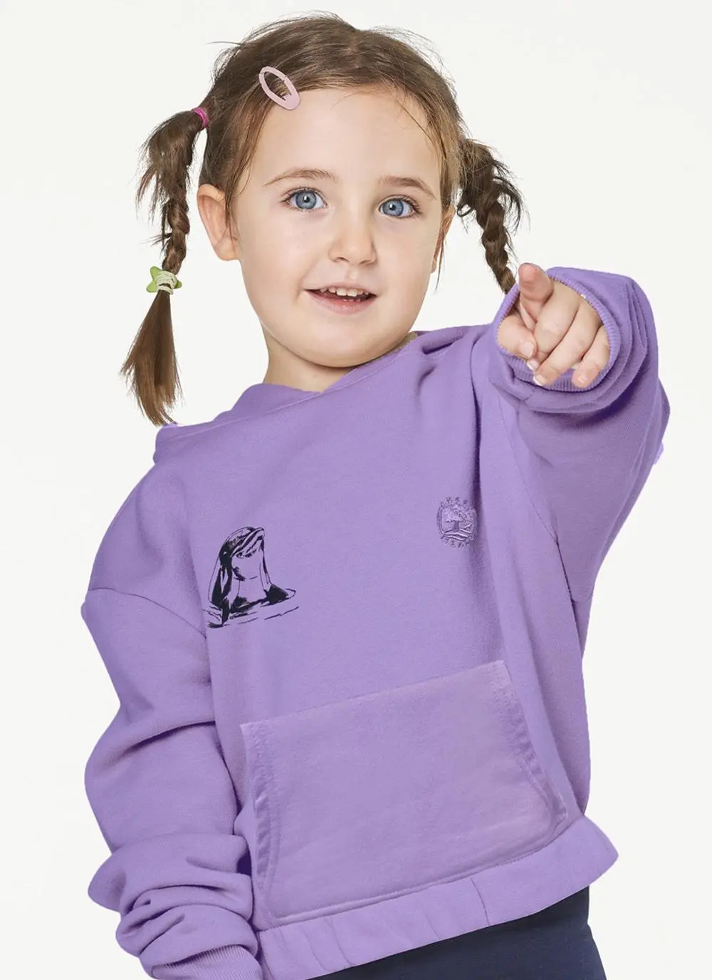Kids' Dolphin Graphic Sustainable Hoodie