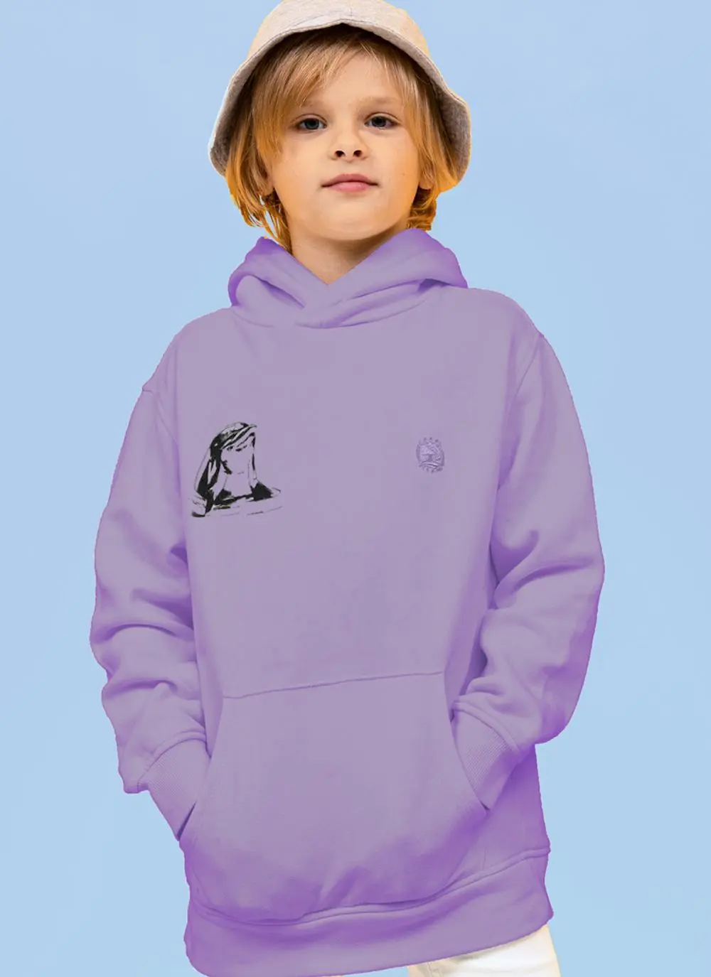 Kids' Dolphin Graphic Sustainable Hoodie