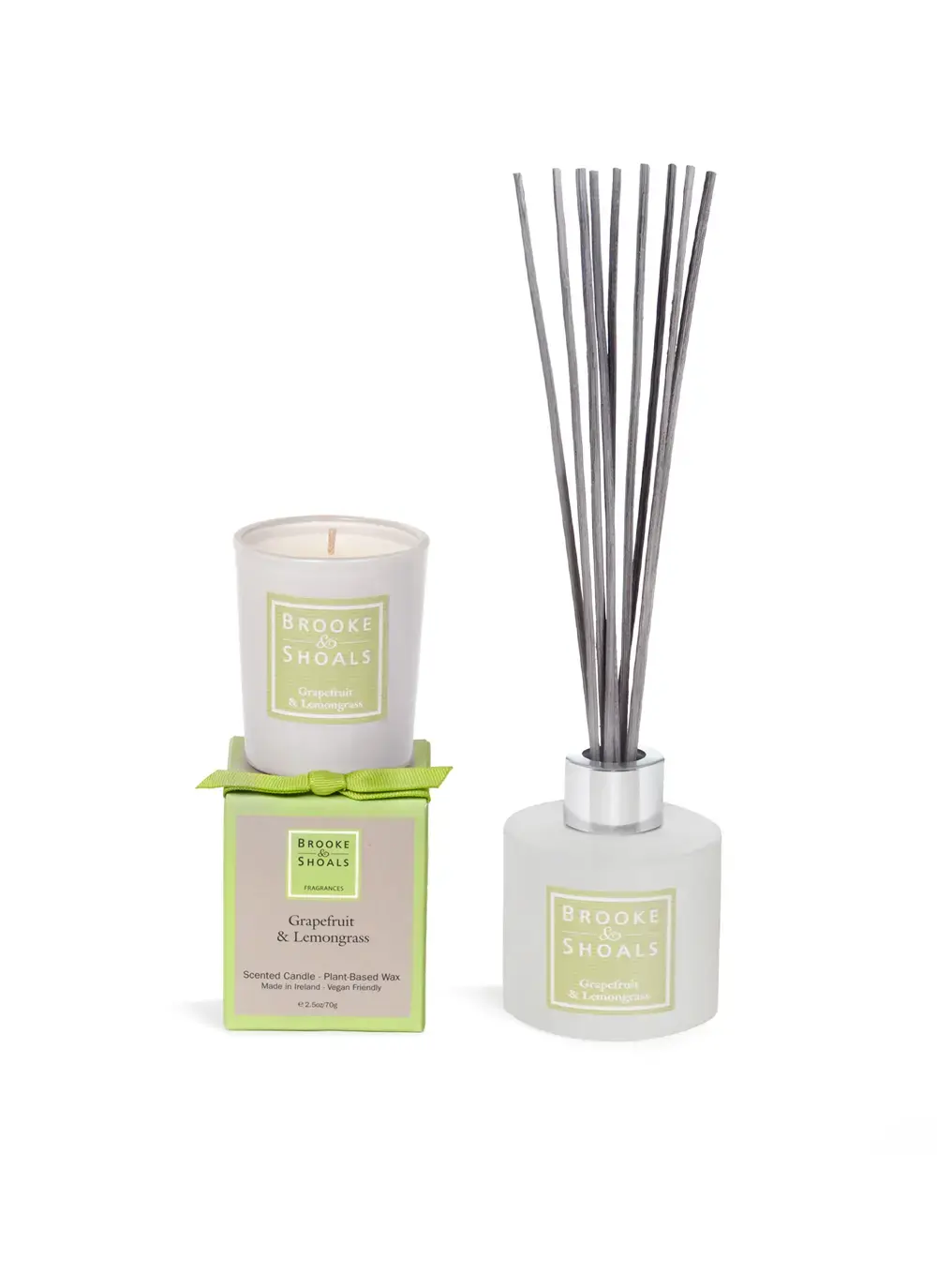 Grapefruit And Lemongrass Diffuser & Regular Candle Gift Set 