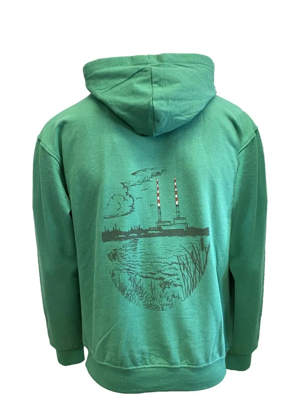 Unisex Poolbeg Chimneys Graphic Sustainable Hoodie