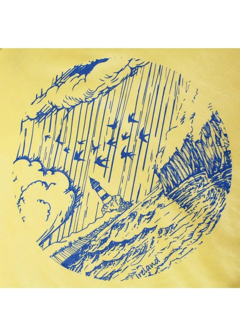 Ladies' Lighthouse Graphic Sustainable Cropped Hoodie