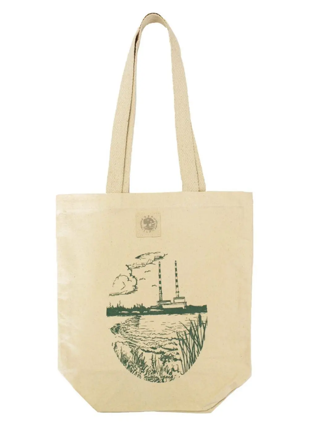 Organic Cotton Poolbeg Graphic Tote Bag