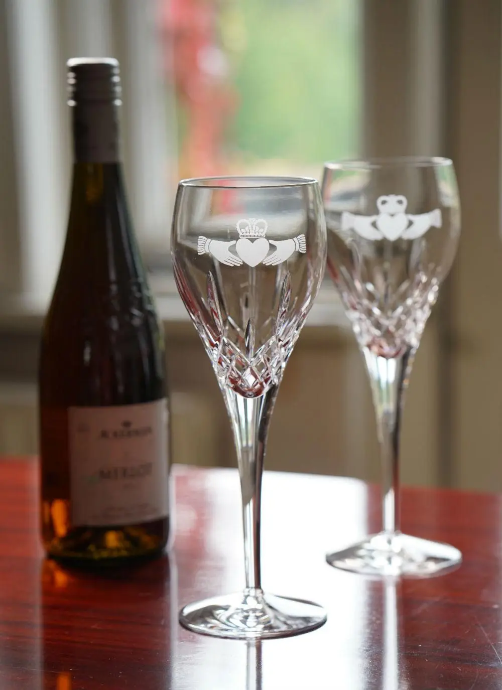 Galway Crystal Claddagh Goblets (Pair)