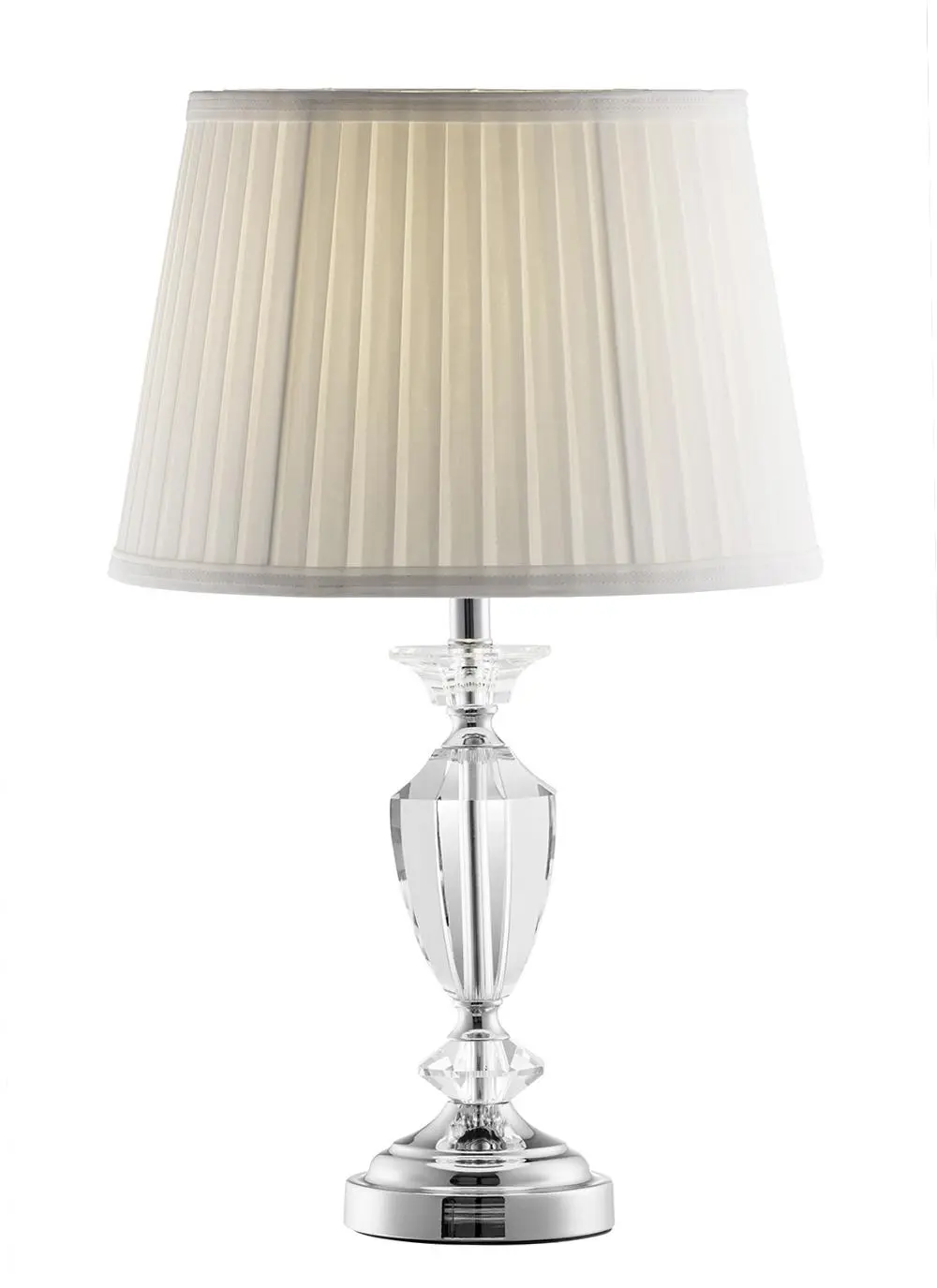 Galway Crystal Florence Lamp & Shade (US Fitting)