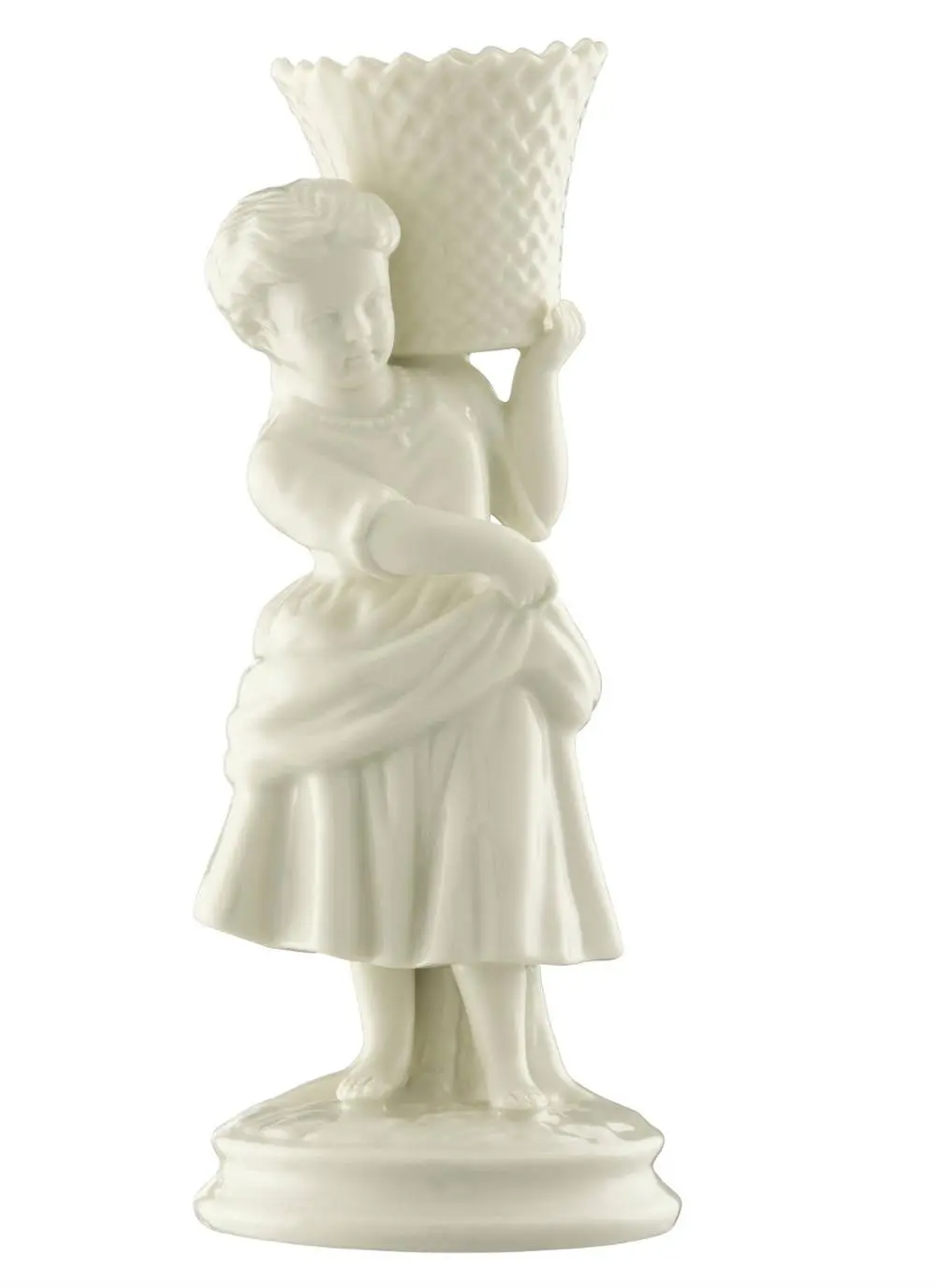 Belleek Classic Girl Basket Carrier