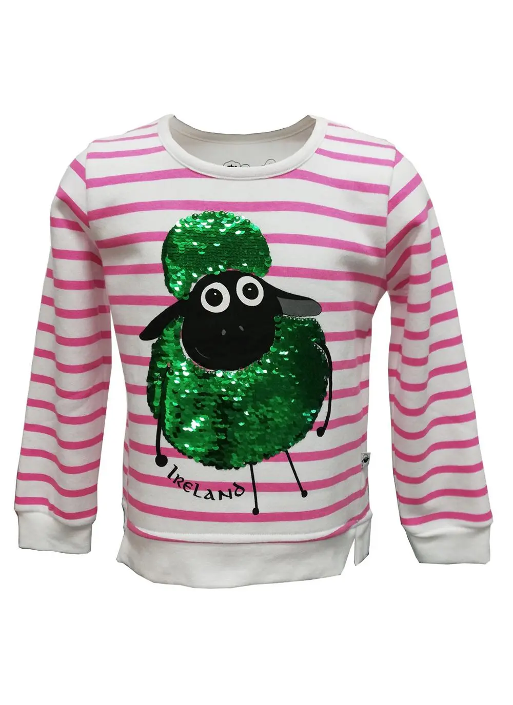 Girls Reversible Sequin Sheep Sweatshirt
