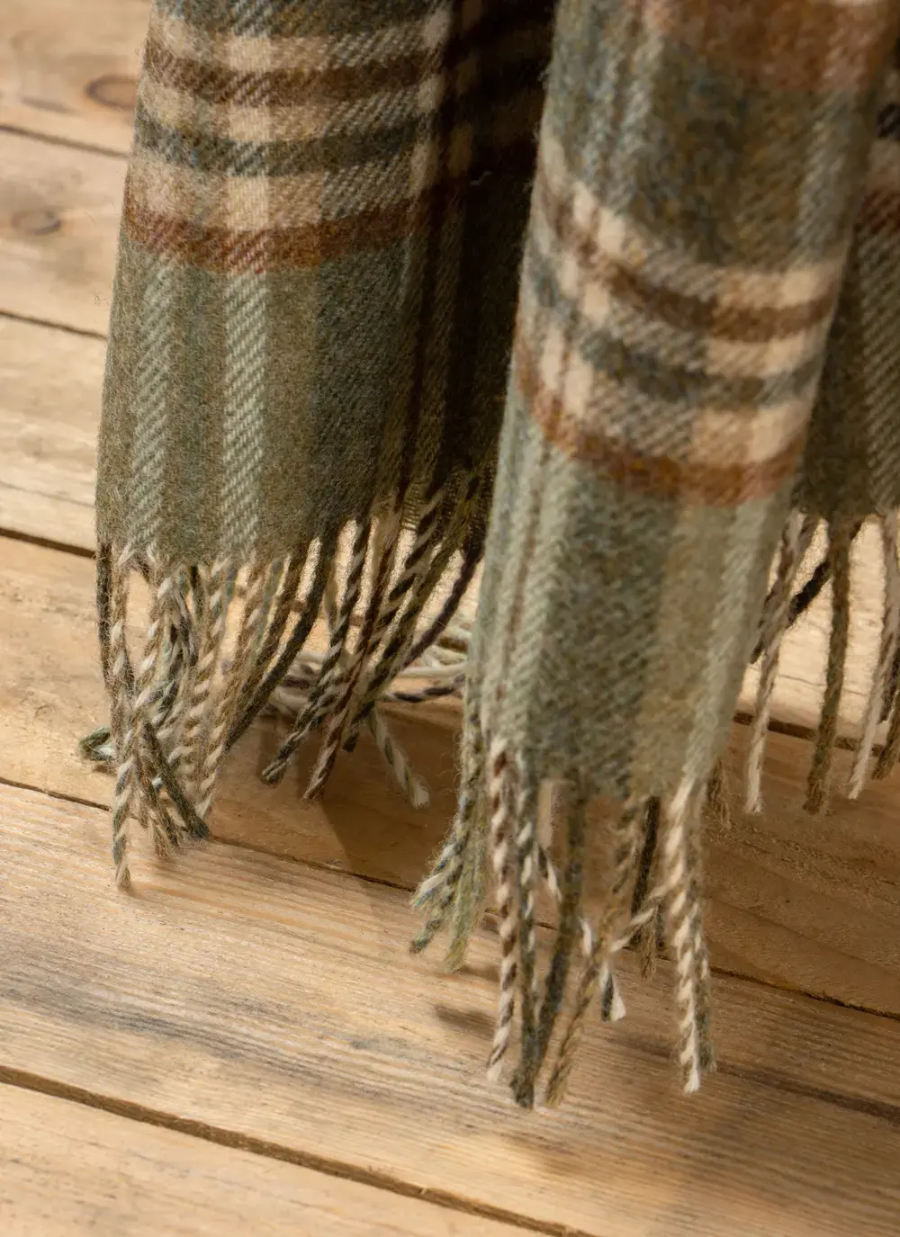 Glencoe Sage Highland Wool Throw