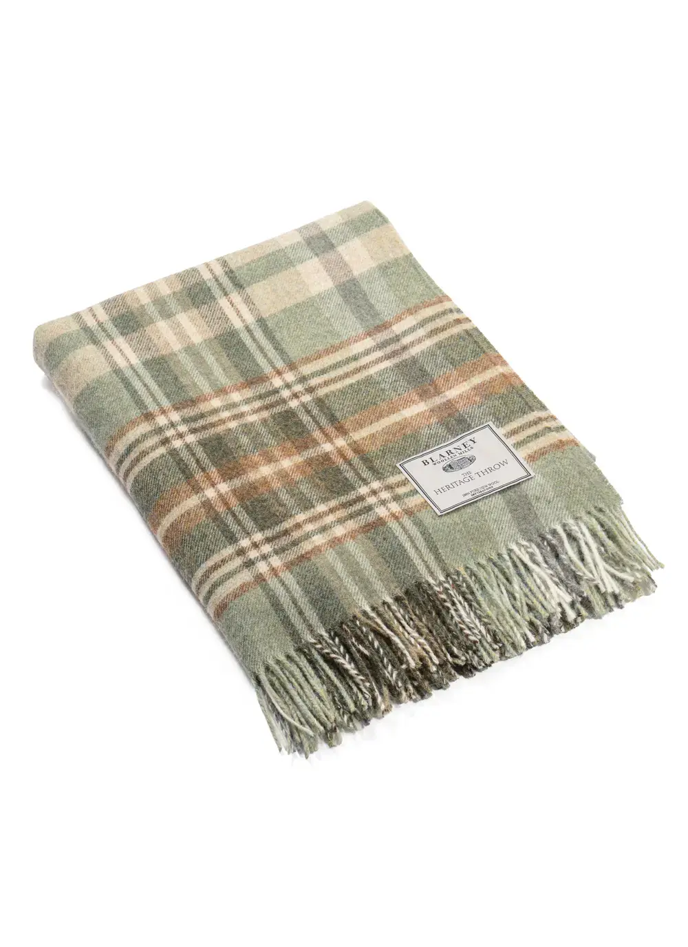 Glencoe Sage Highland Wool Throw