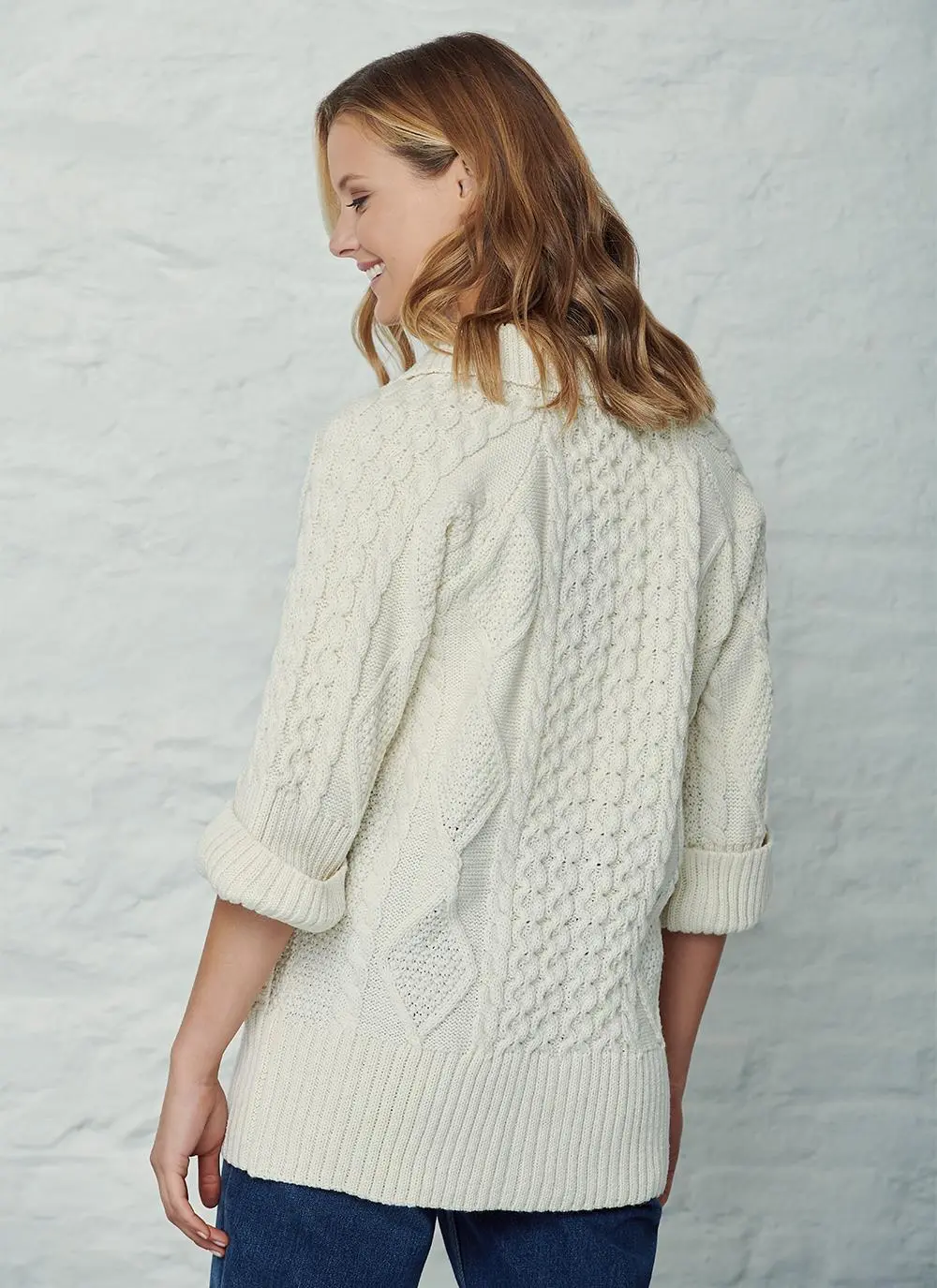 Grace Aran Collar Cardigan