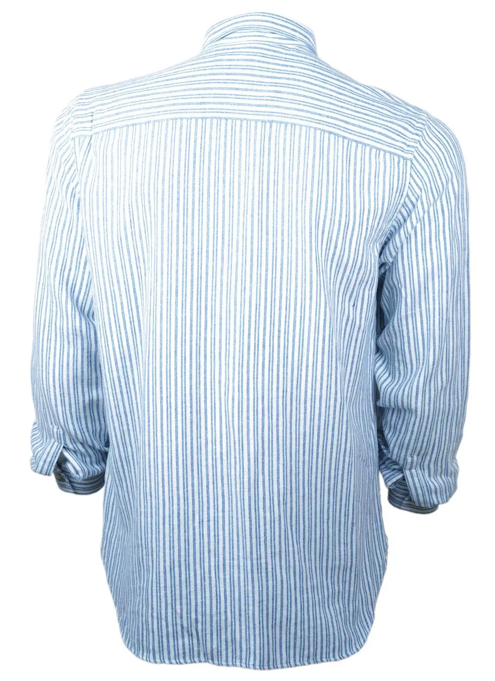 Collared Grandfather Striped Shirt