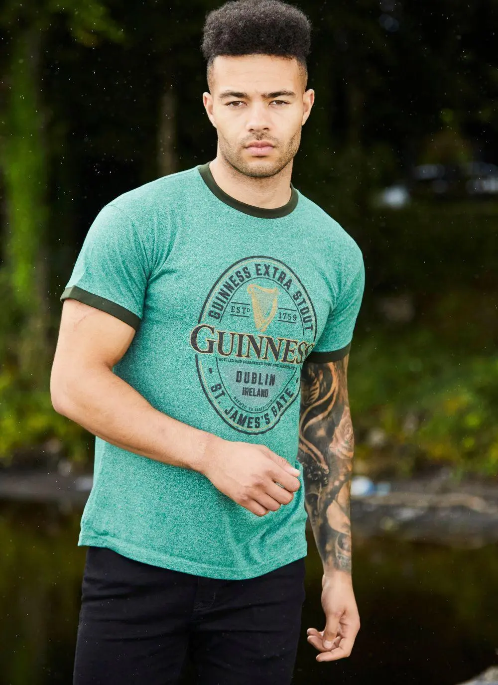 Green Guinness Label T-Shirt