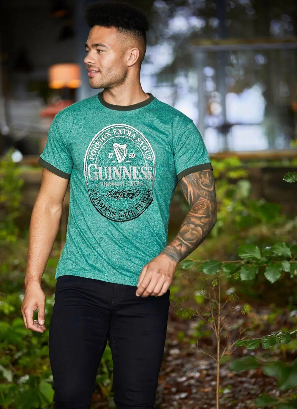 Green Guinness Label T-Shirt