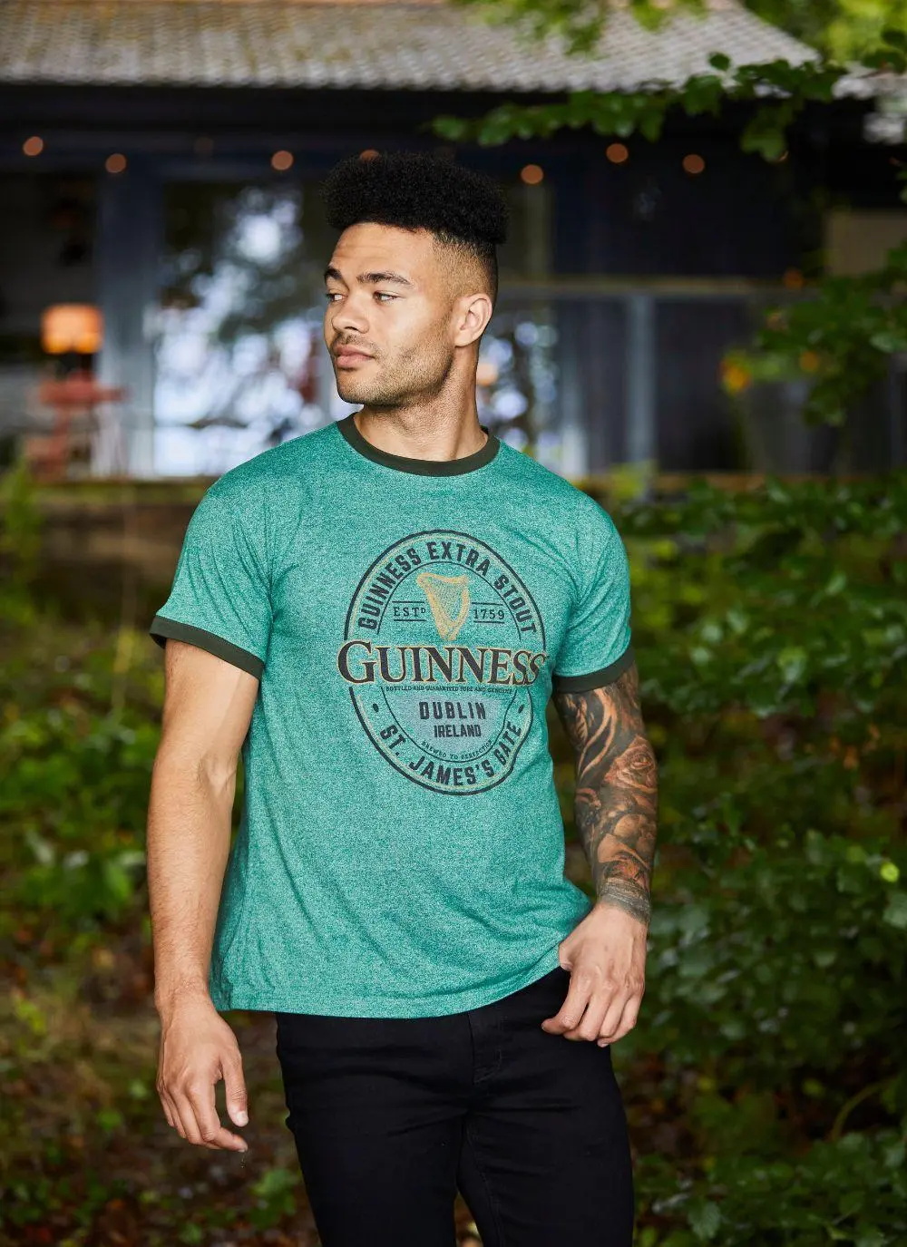 Green Guinness Label T-Shirt