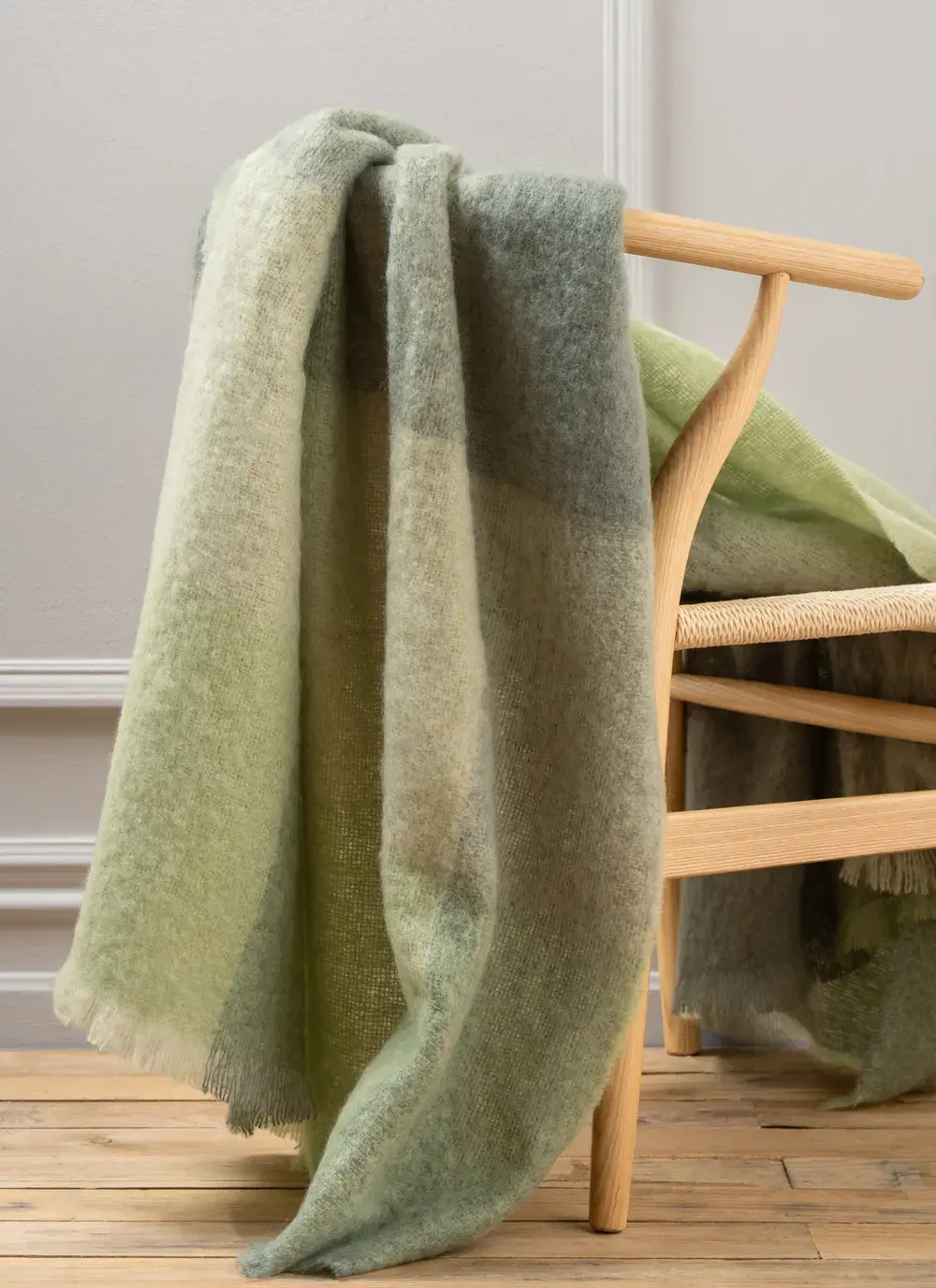 Green Mohair Throw