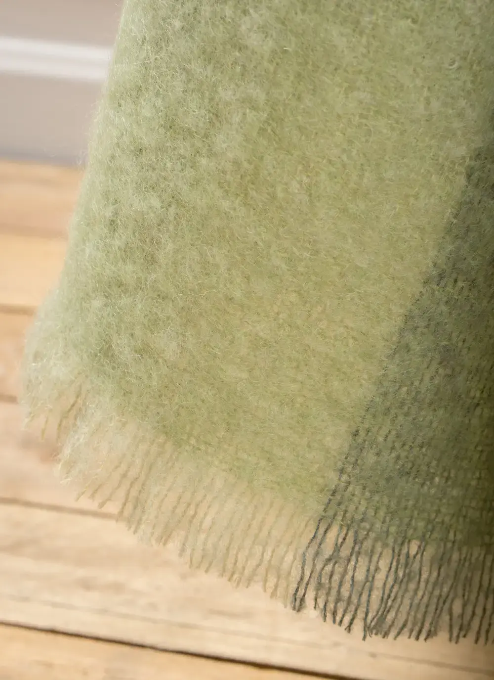 Green Mohair Throw