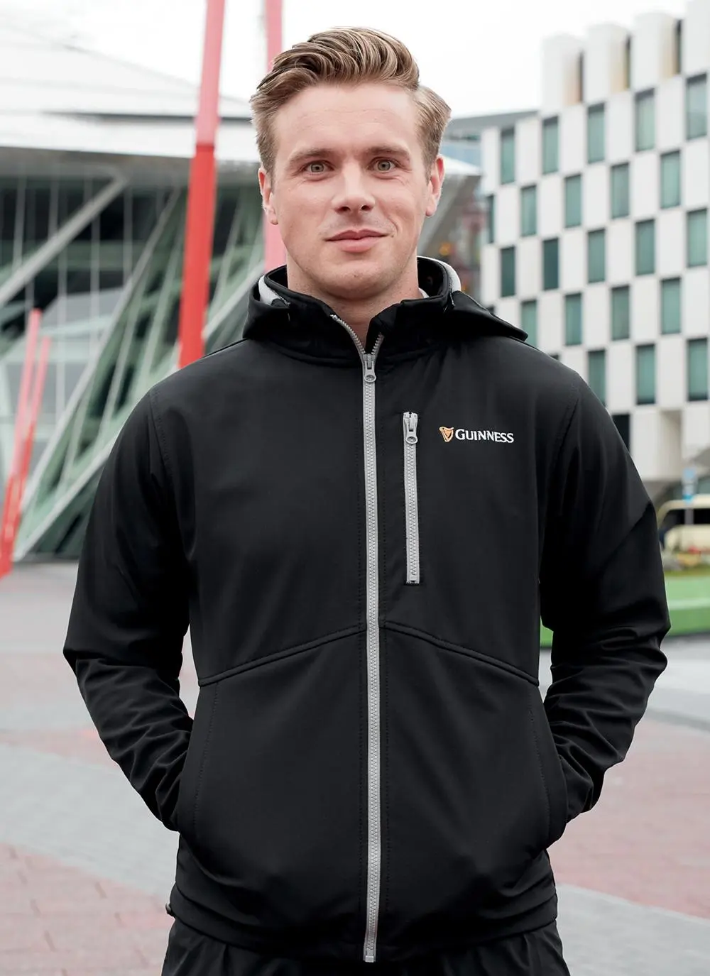 Guinness Harp Soft Shell Zip Jacket