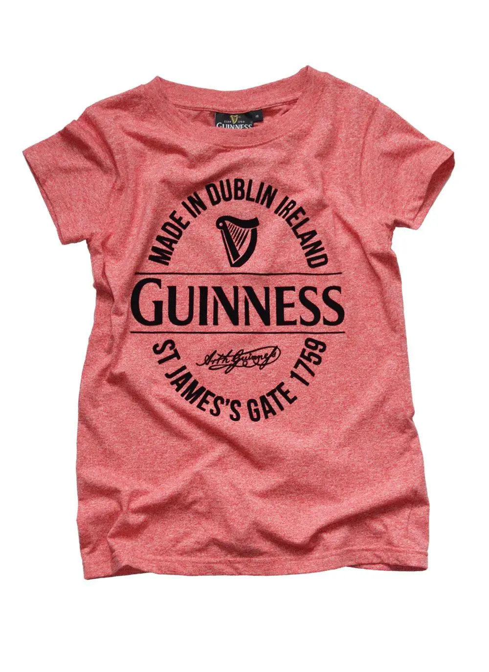 Guinness Stamp Ladies Red T-Shirt