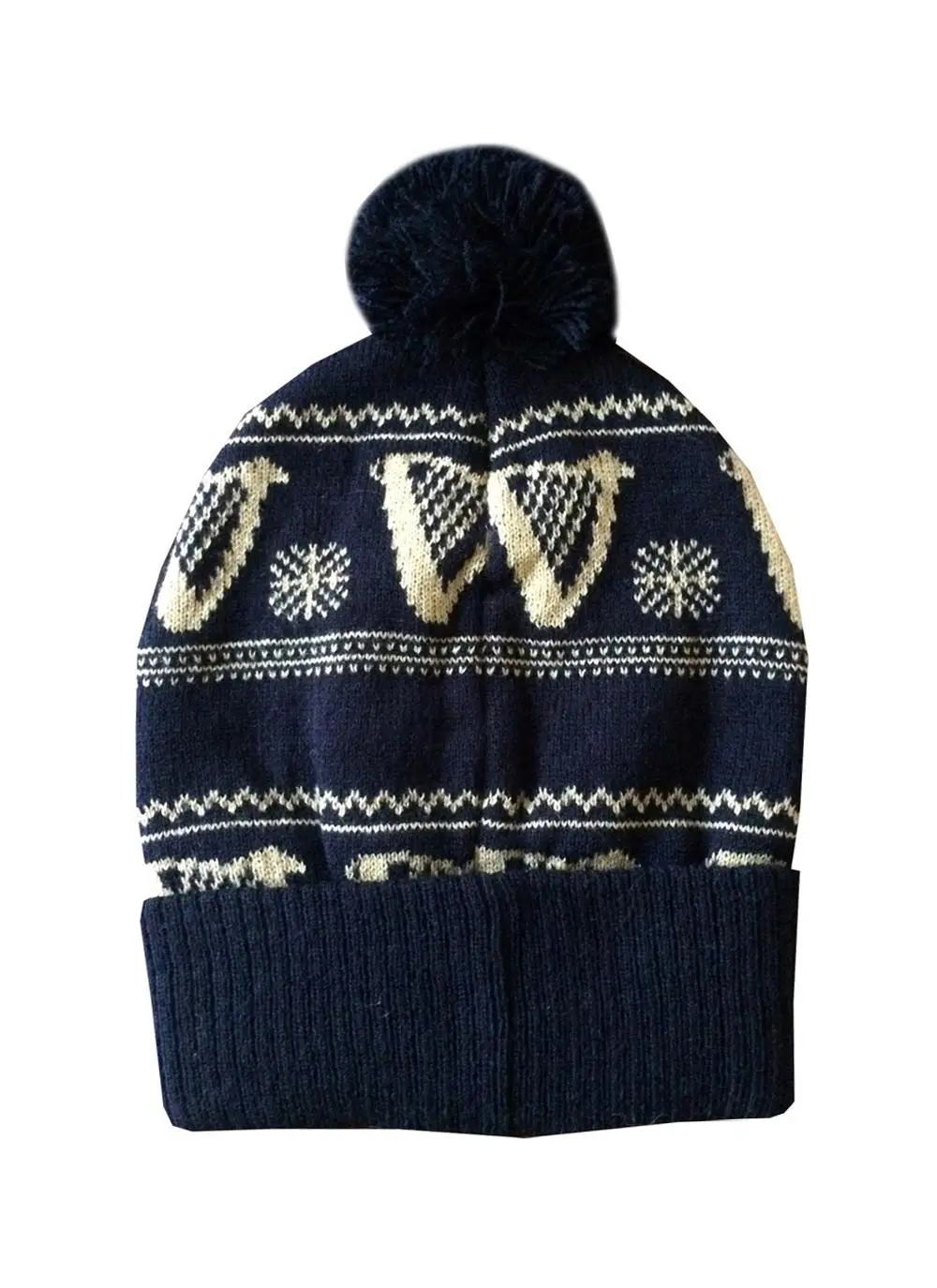 Guinness Harp Knit Hat with Pom-Pom