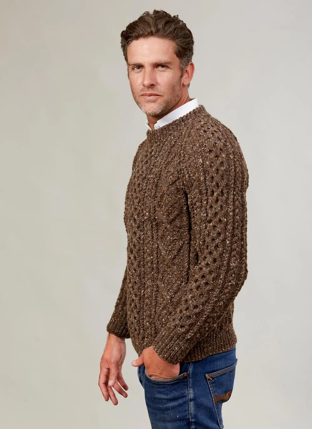 Hand-Knit Ardan Crew Sweater