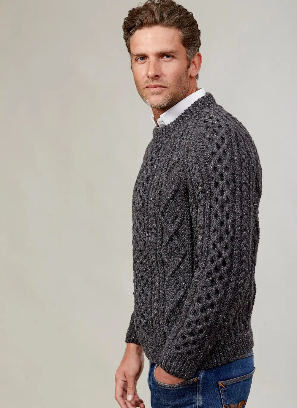 Hand-Knit Ardan Crew Sweater