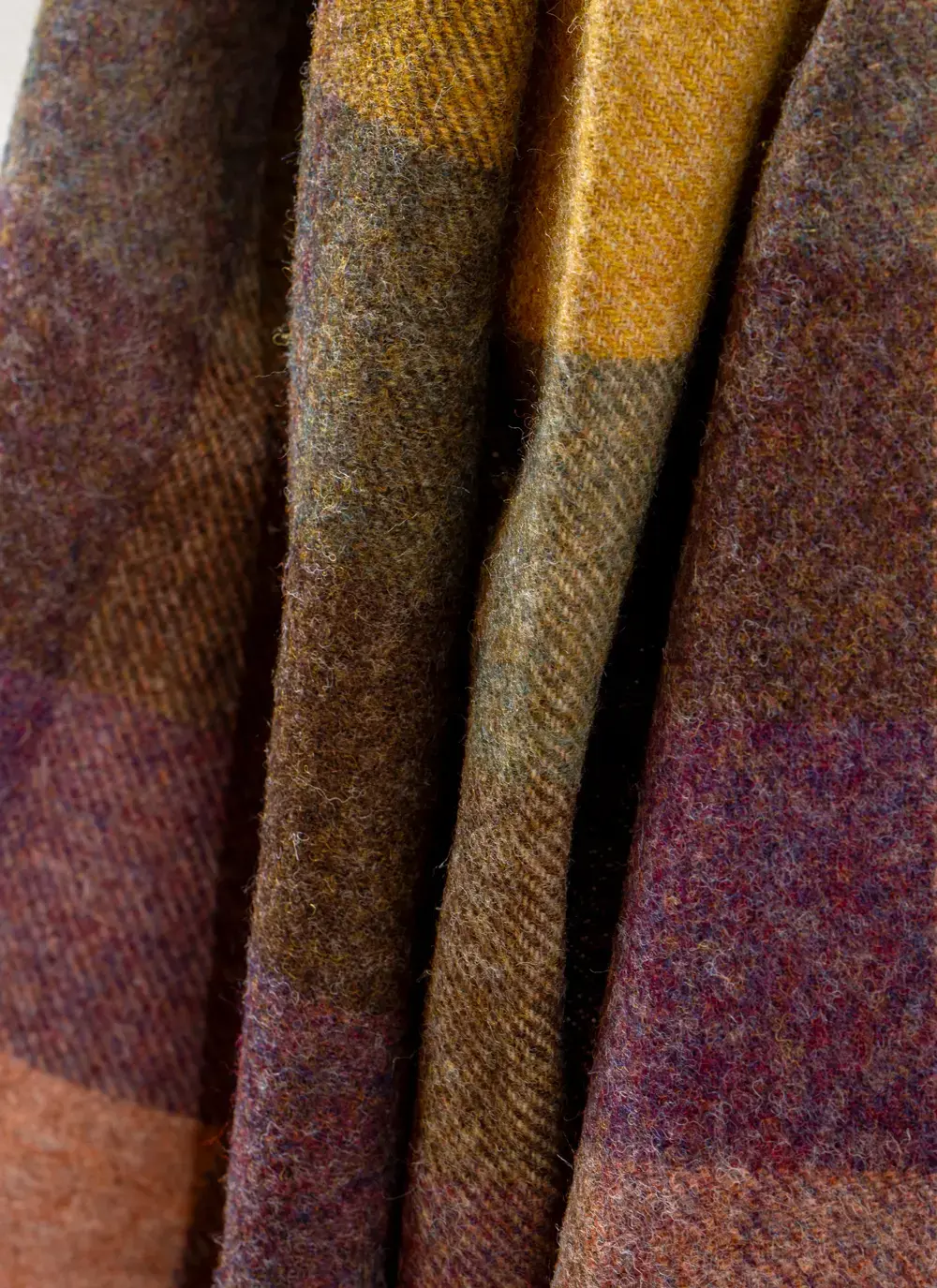 Harlequin Autumn Highland Wool Throw