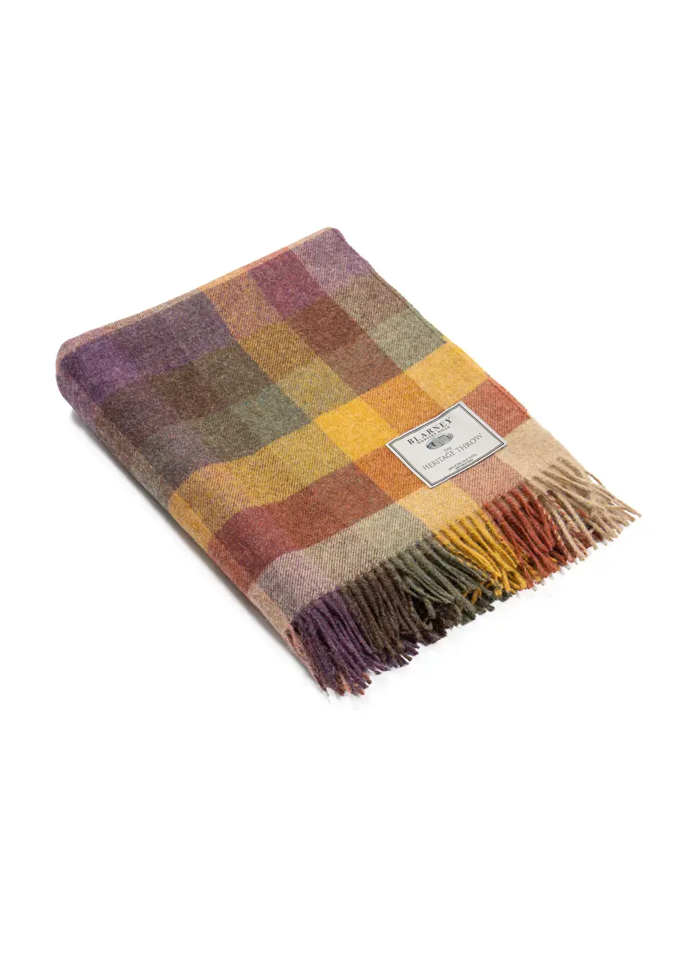Harlequin Autumn Highland Wool Throw