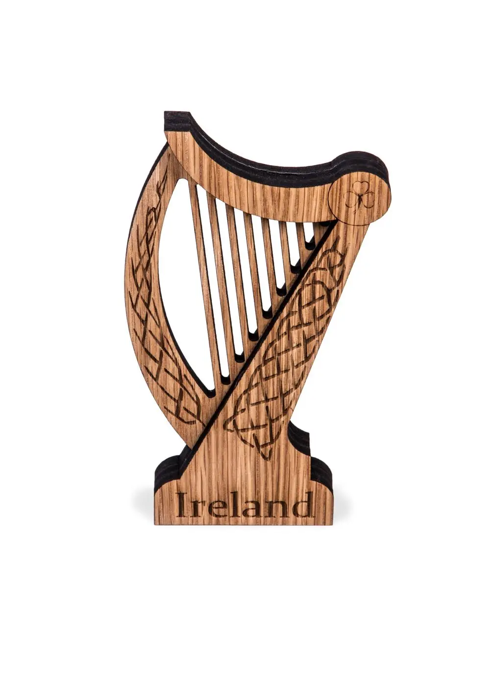 Irish Oak Harp Ornament