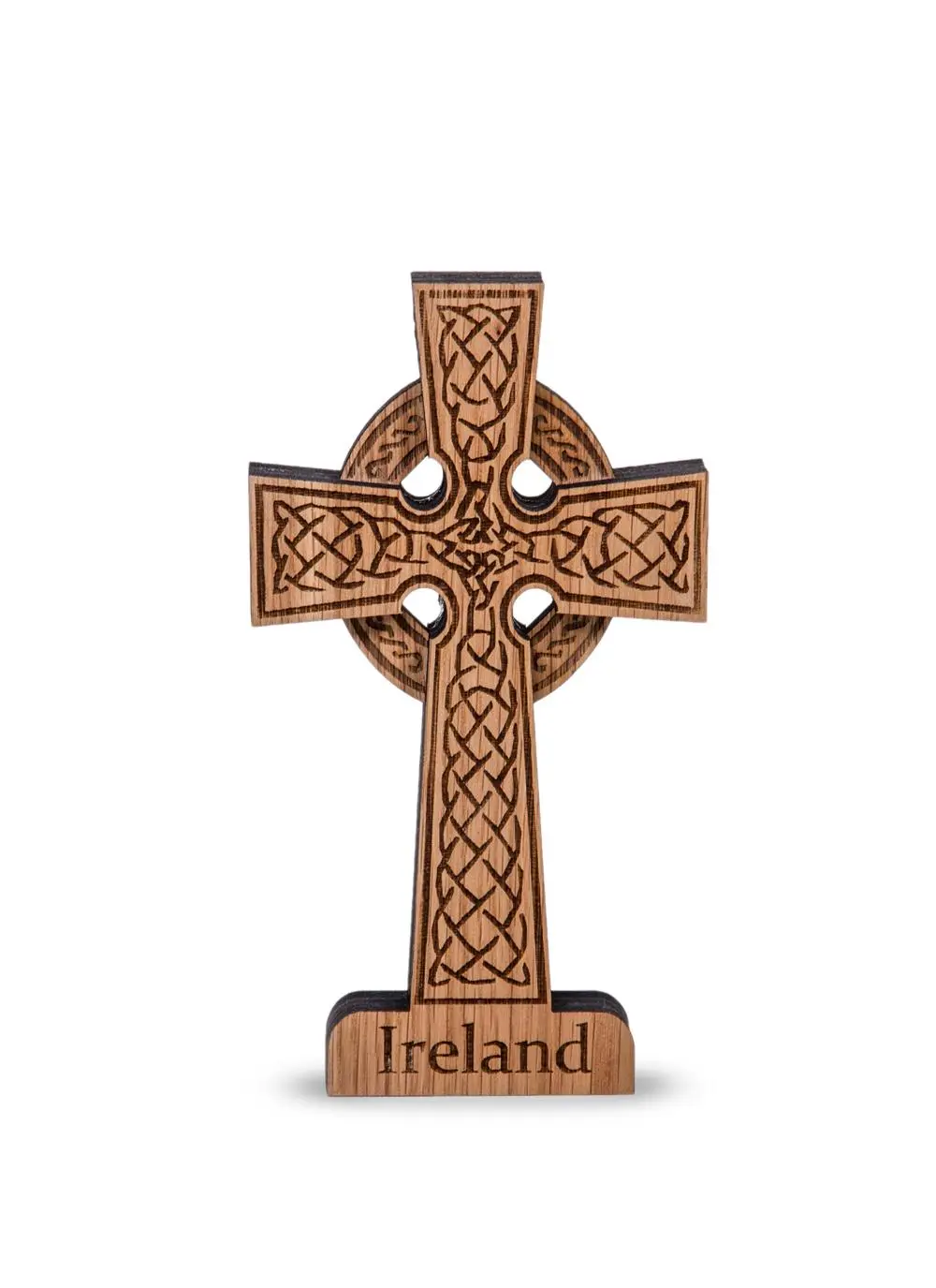Irish Oak High Cross Ornament