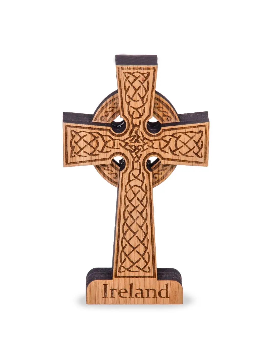 Irish Oak High Cross Ornament