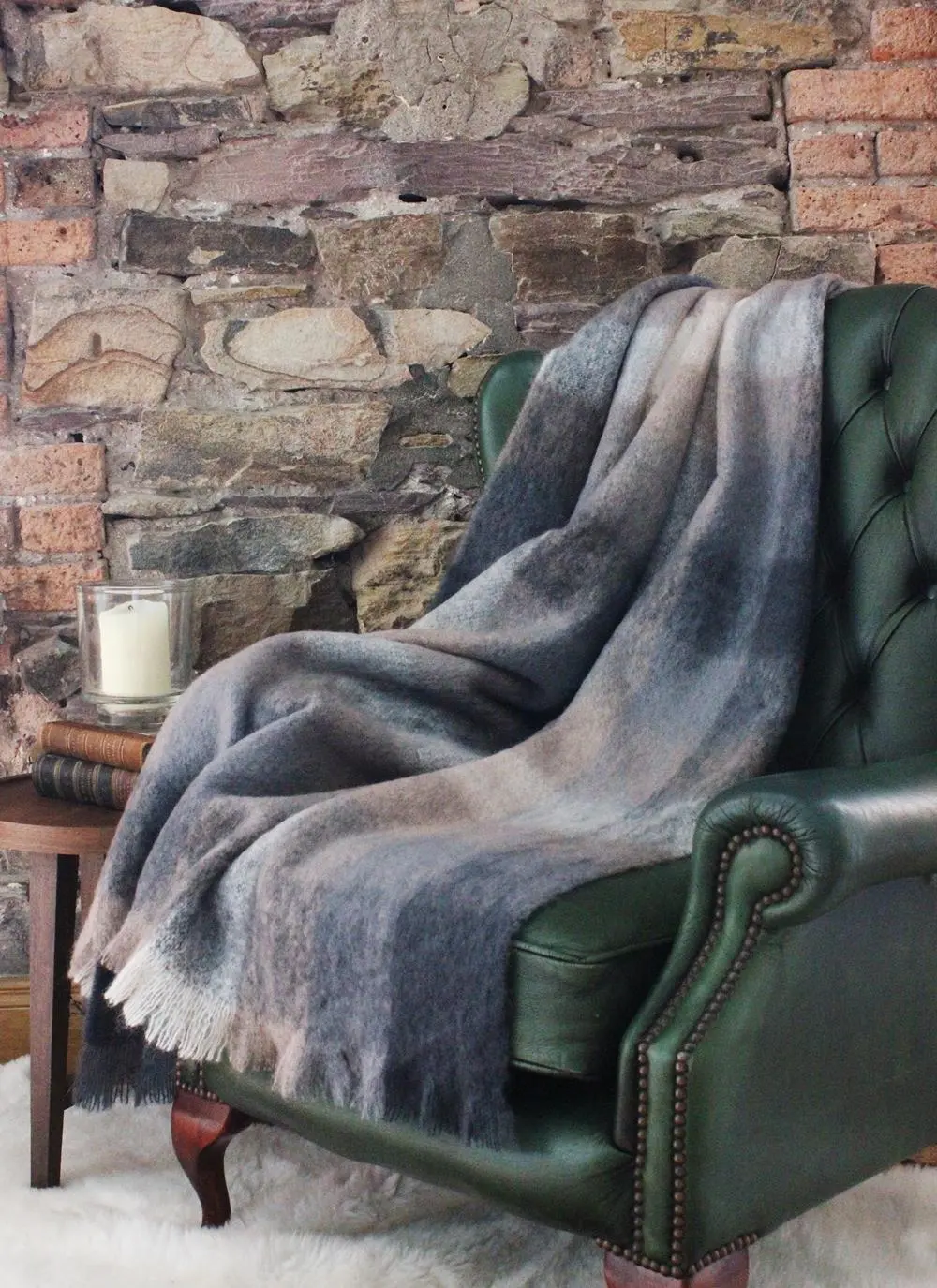 Blarney Mohair & Merino Wool Throw