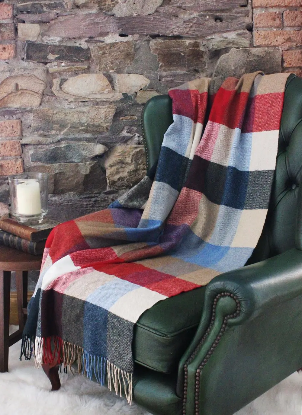 Blarney Multicolor Lambswool Throw