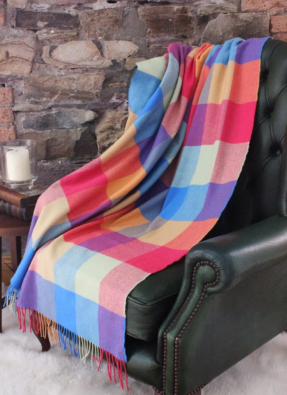 Blarney Heritage Multi Herringbone Throw