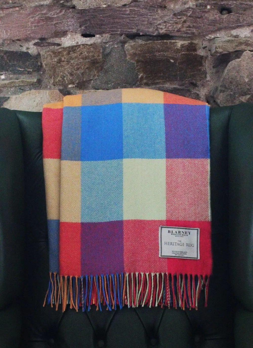 Blarney Heritage Multi Herringbone Throw