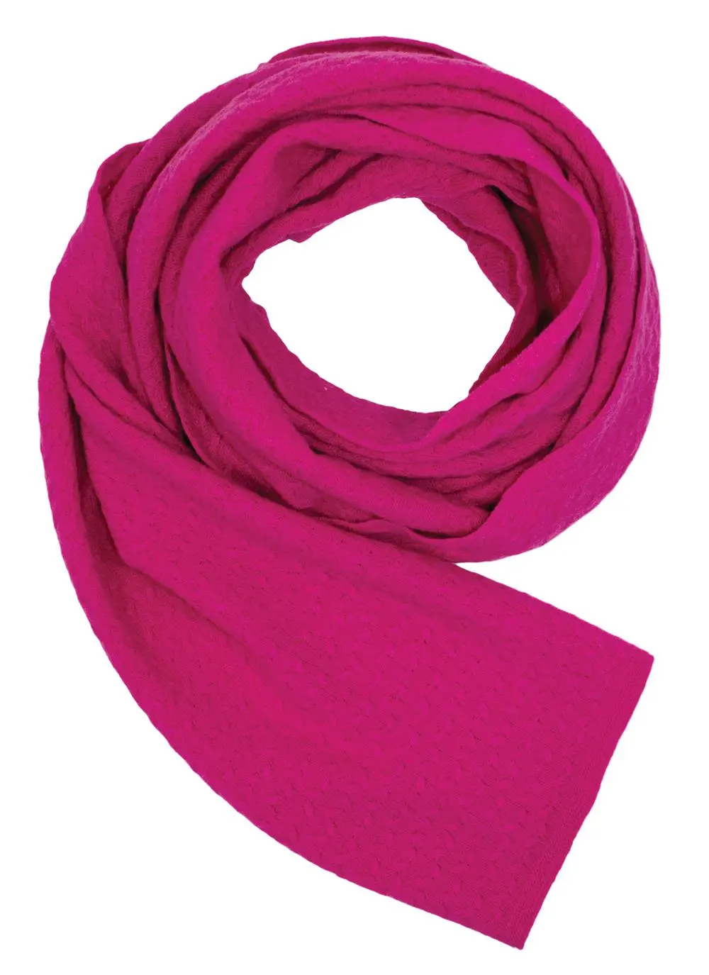 Bright Vee Stitch Cable Scarf