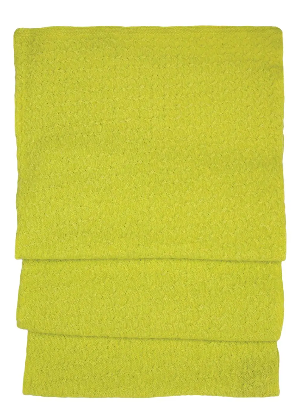 Bright Vee Stitch Cable Scarf