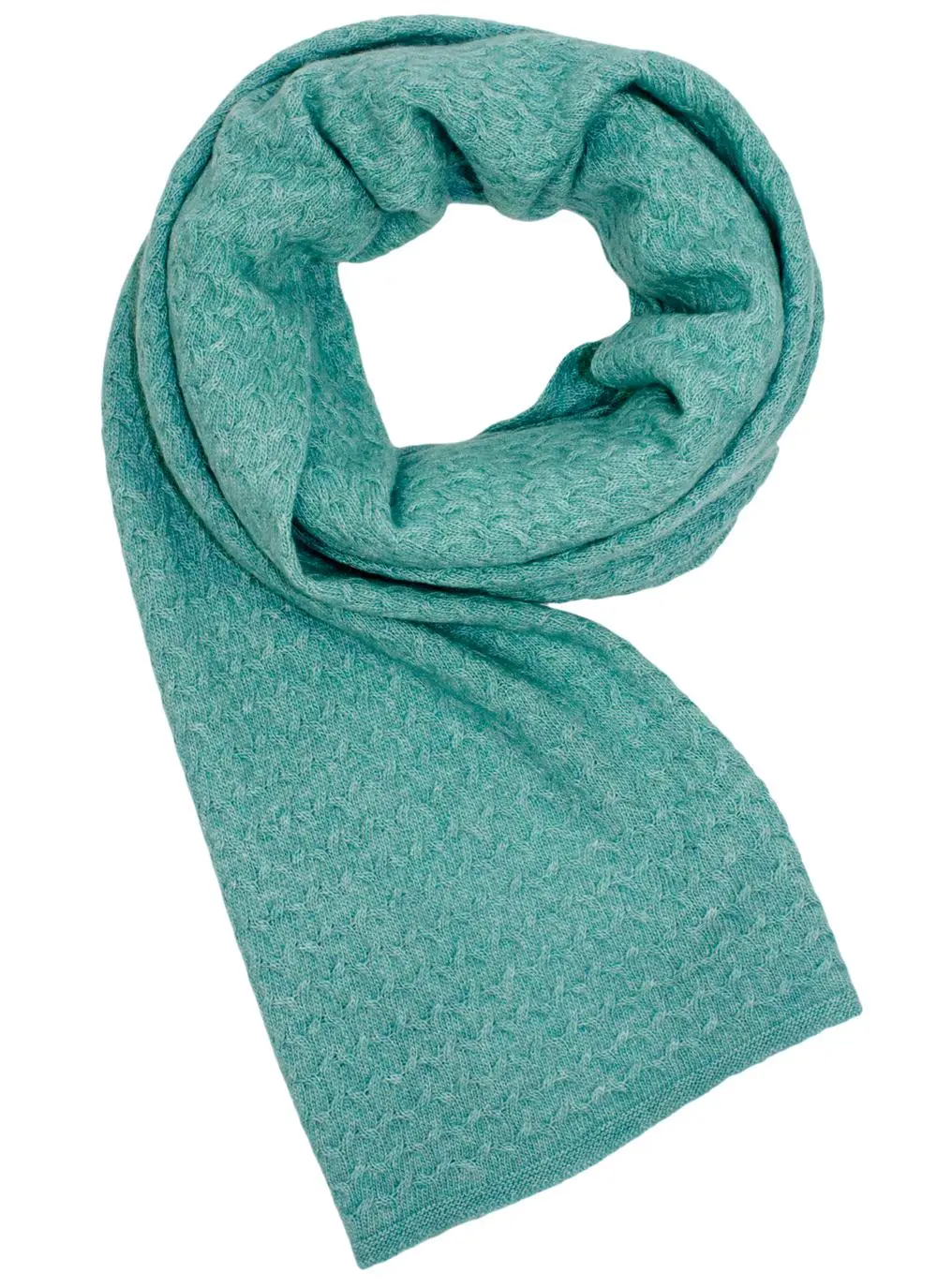 Bright Vee Stitch Cable Scarf