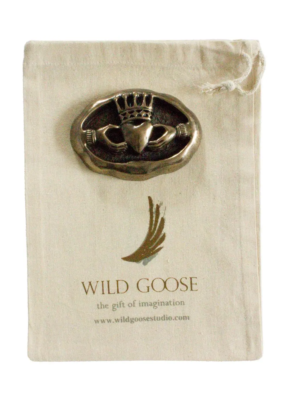 Bronze Celtic Claddagh Plaque 