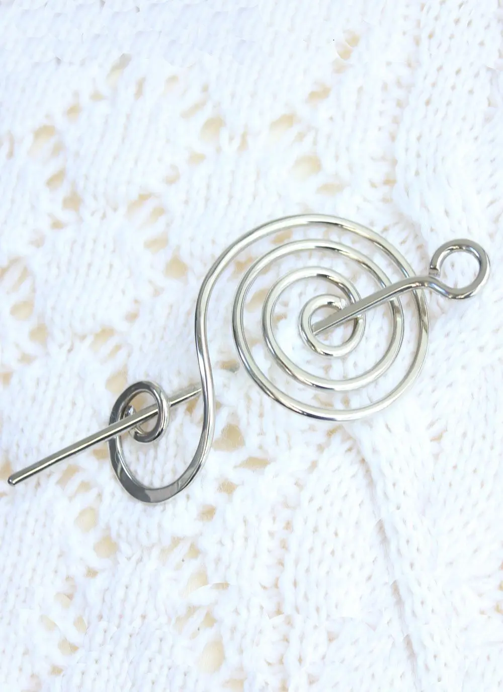 Spiral of Life Shawl & Hair Pin