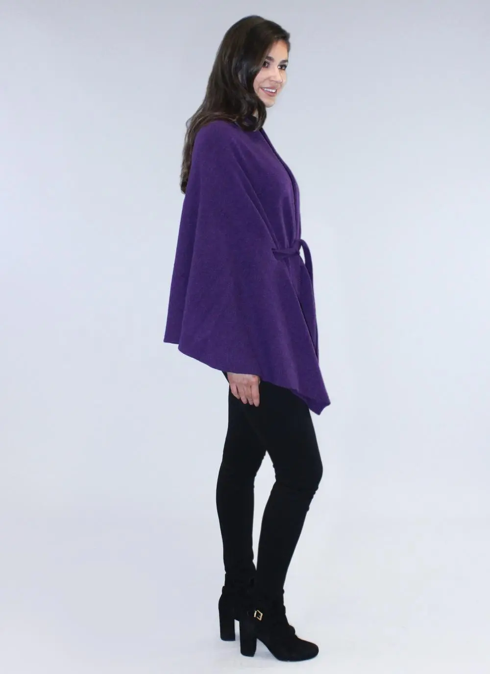 Ribbon Tie Cape-Cardigan