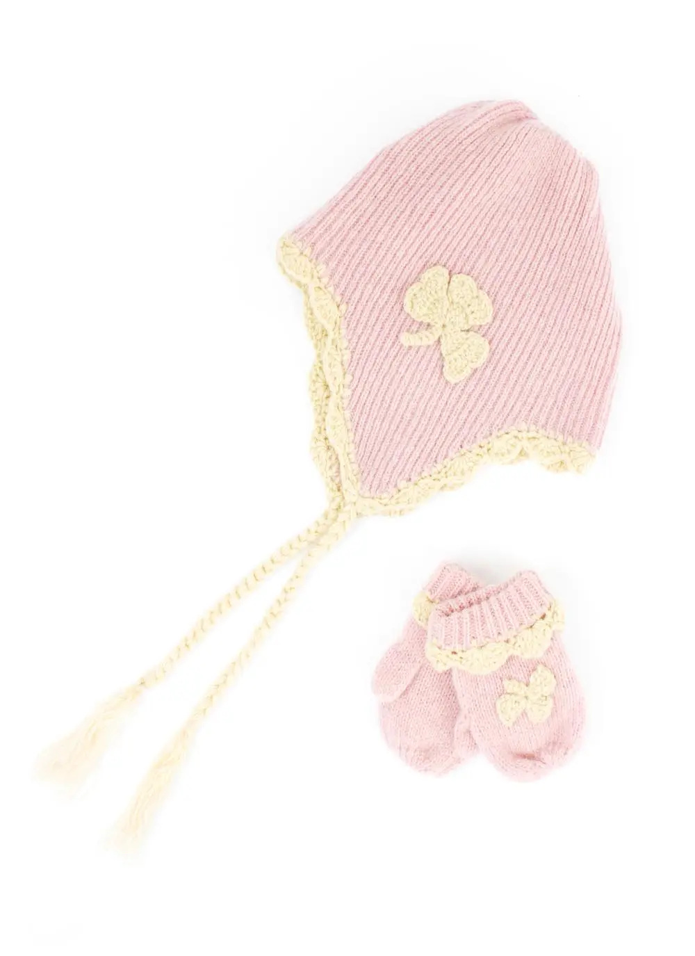 Shamrock Kids Hat and Mitten Set 1-2 Years