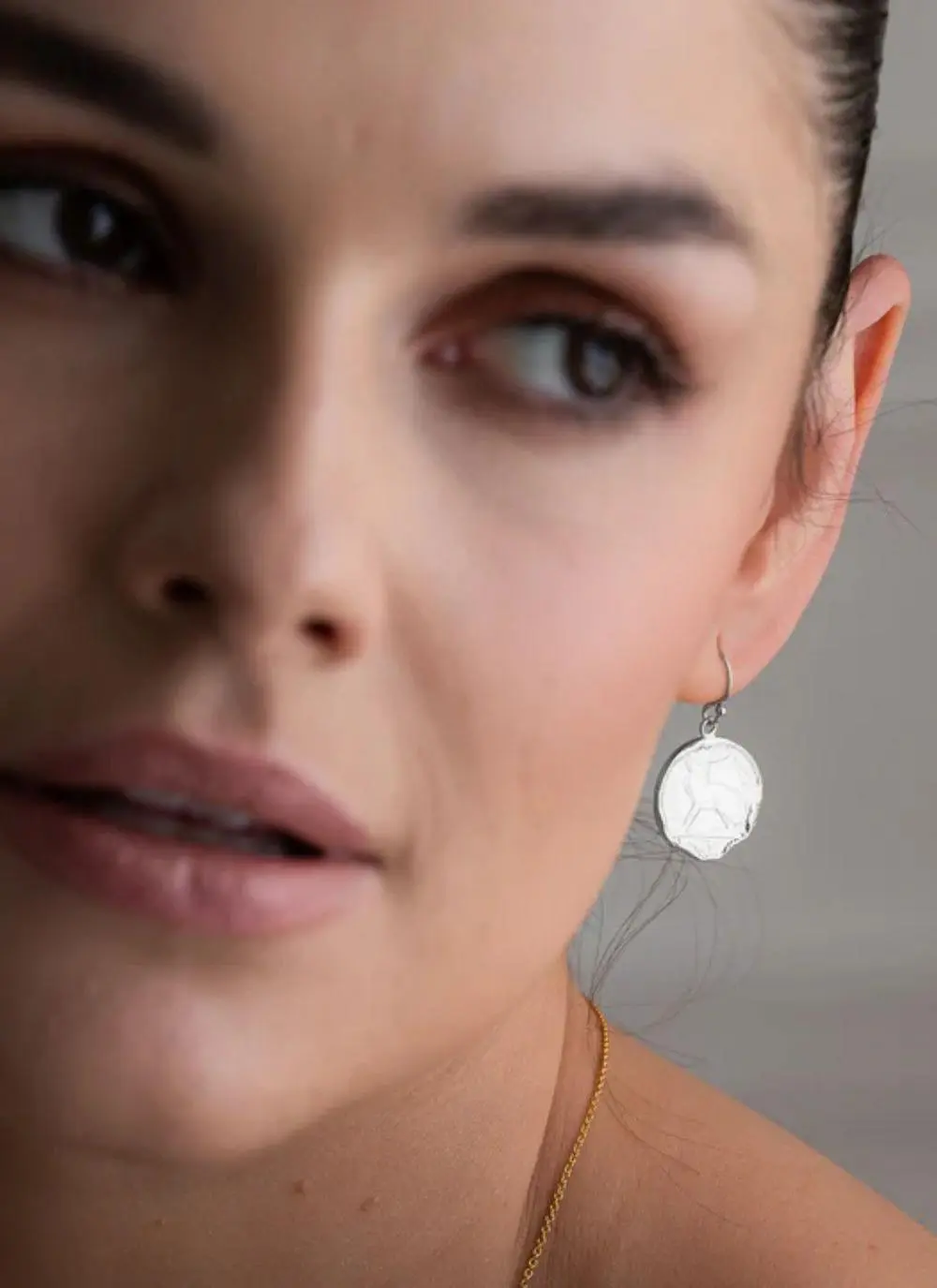 Sterling Silver Irish 3 Pence Coin Earrings