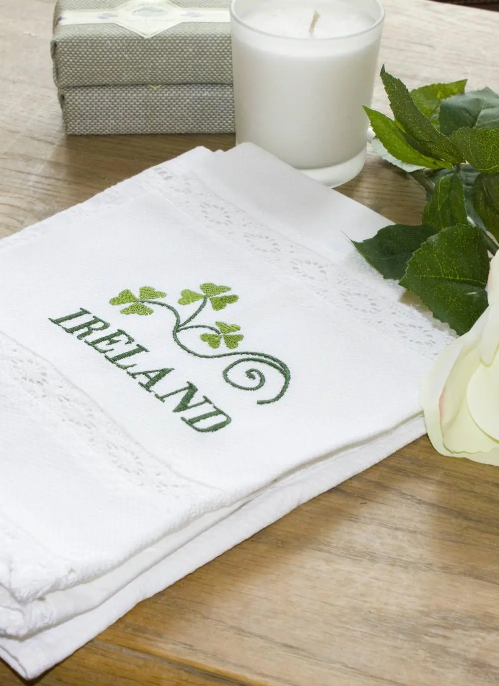 Green Ireland Guest Towels