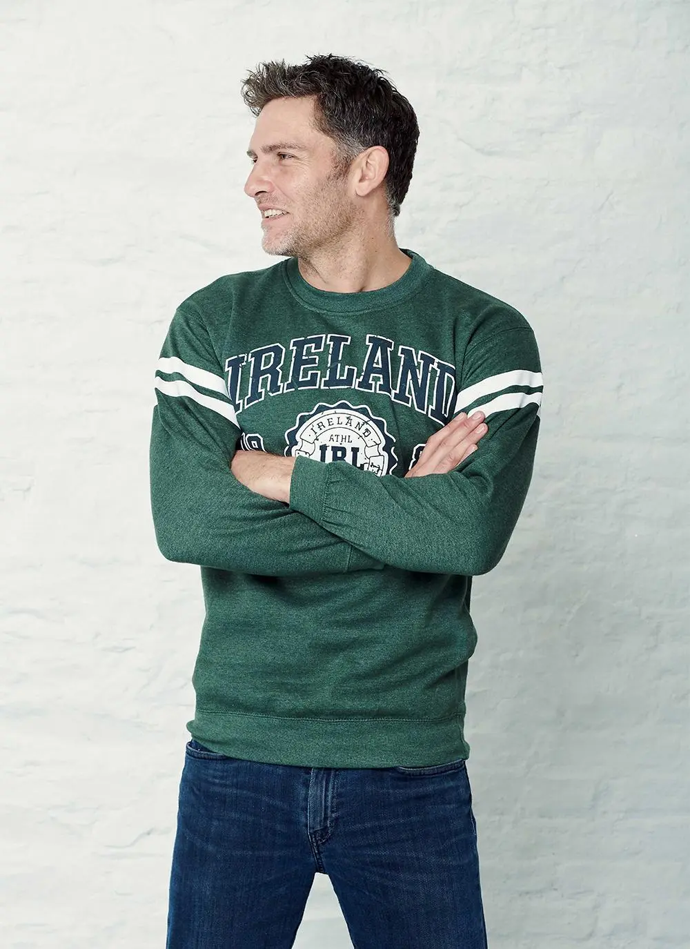 Ireland Stripe Sleeve Sweatshirt